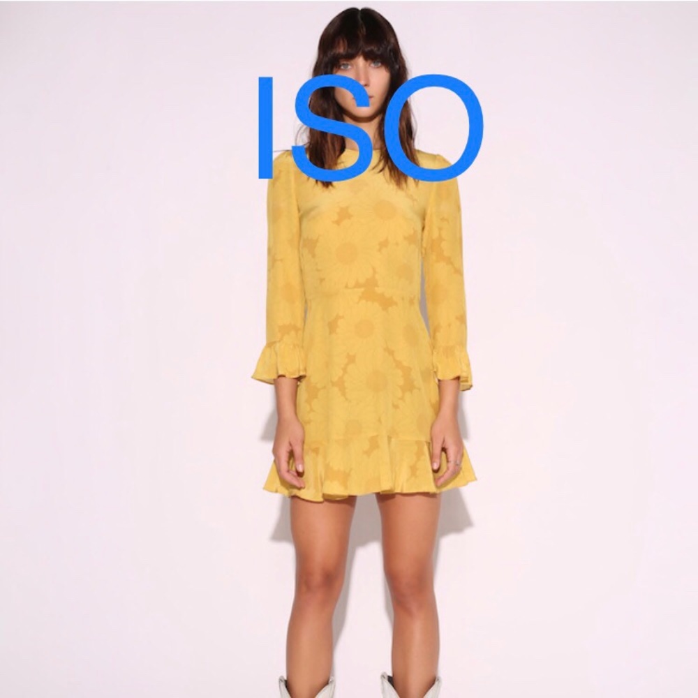 ISO Réalisation Par Mary Jane dress in sunflower